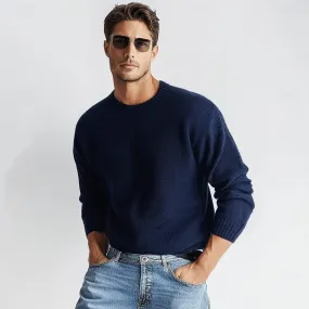 100% Wool Solid Color Sweater Pullover