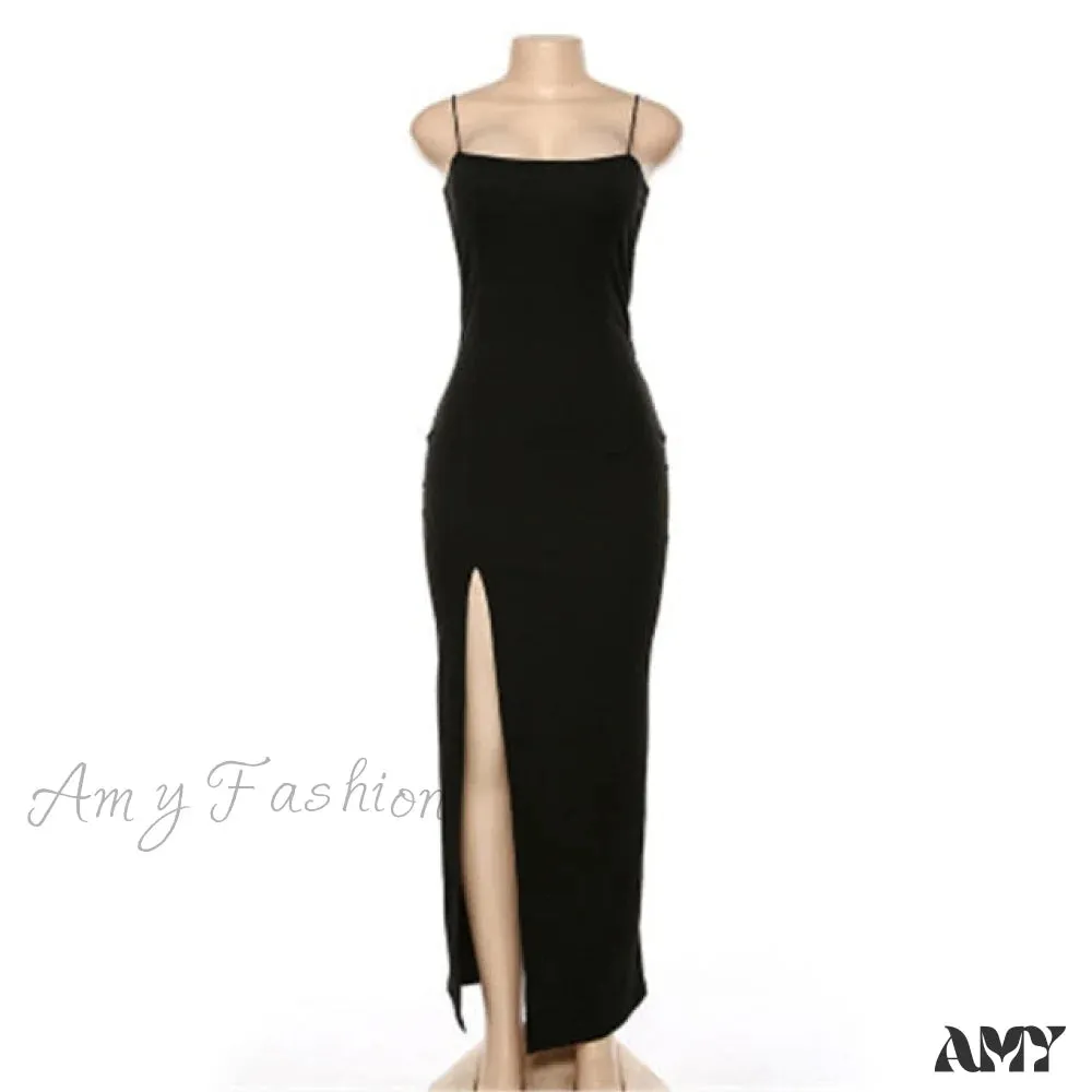 Amy Fashion - Sleeveless Camisole Clubwear Evening Party Dress