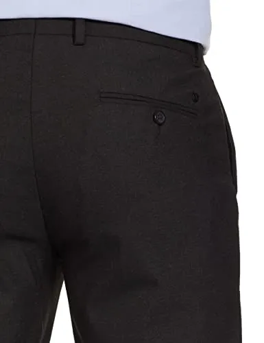 Arrow Solid Tailored Fit Dobby Formal Trouser