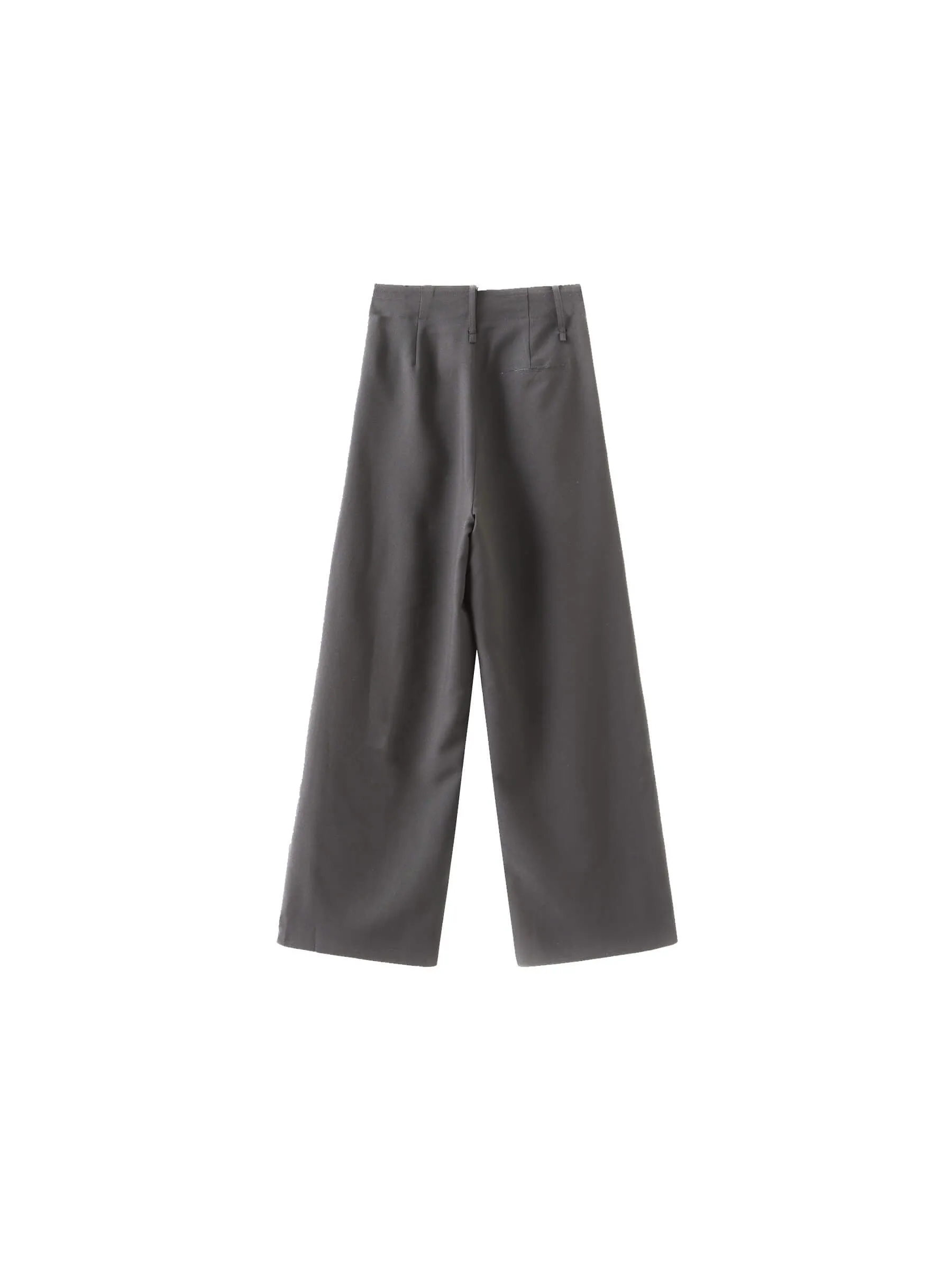 Asymmetric Waistband Tailored Trousers