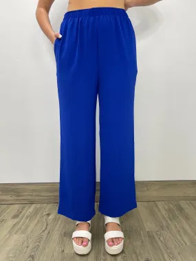 Blue Straight Leg Pant