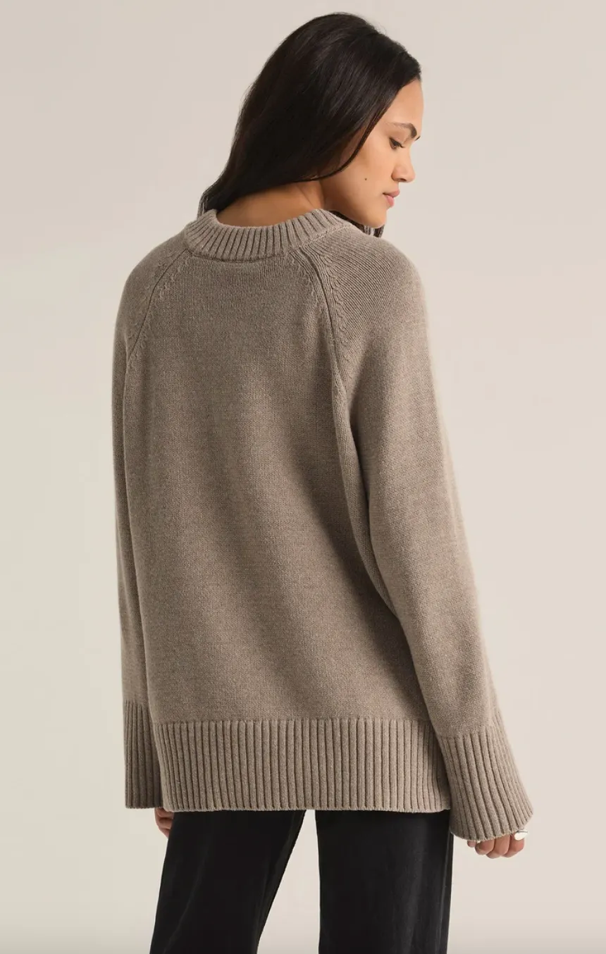 boulevard v-neck cozy sweater