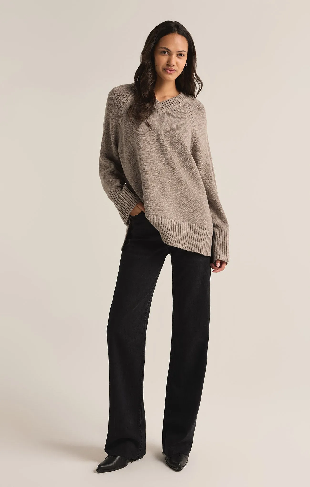 Boulevard V-Neck Sweater