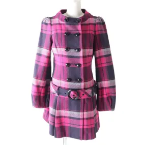 Burberry Blue Label Wool Coat Pink Size 38