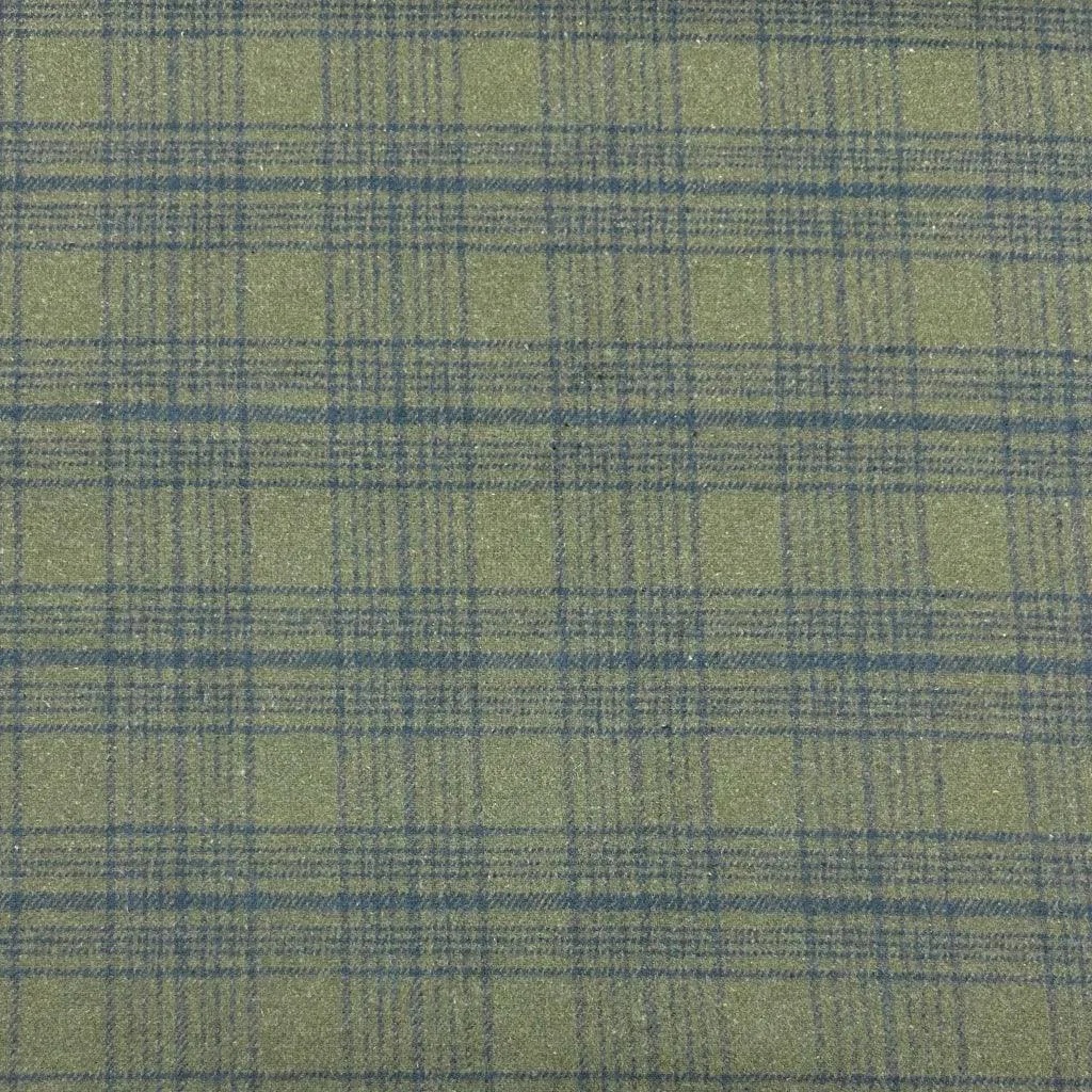 Busy Tartan Wool Blend Fabric