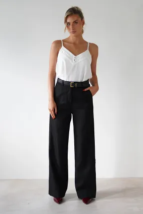 Carey Tailored Pants | Black