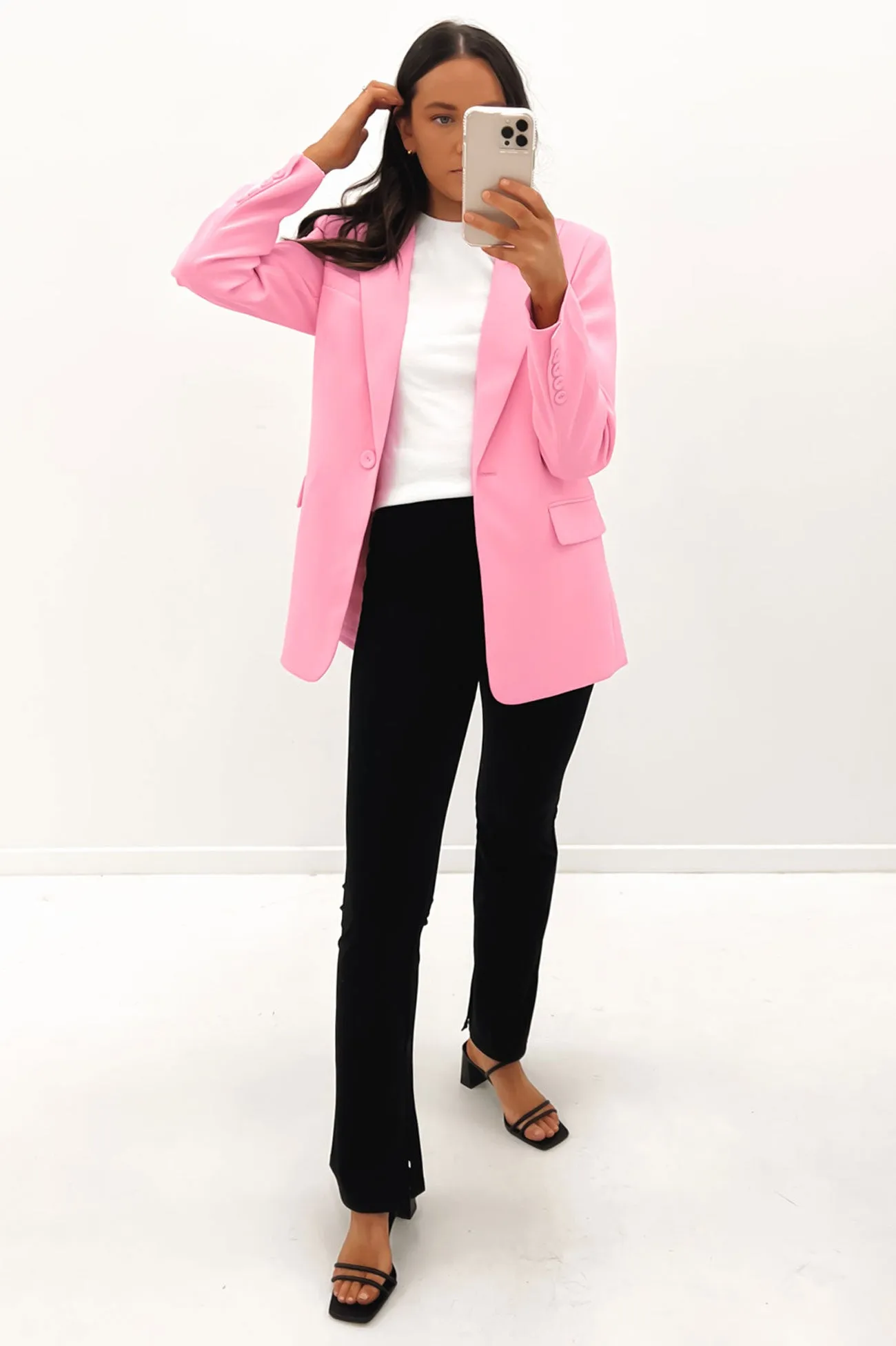 Chasing Sunsets Blazer Pink