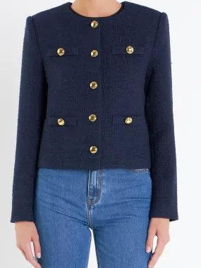 Claire Tweed Button Jacket