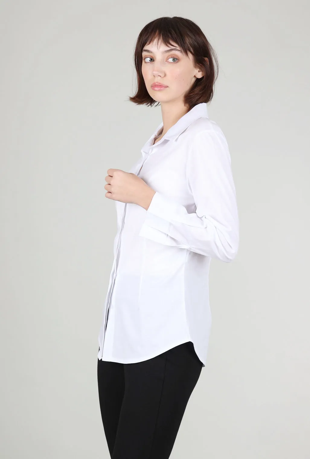 Classic Button Up Shirt, White