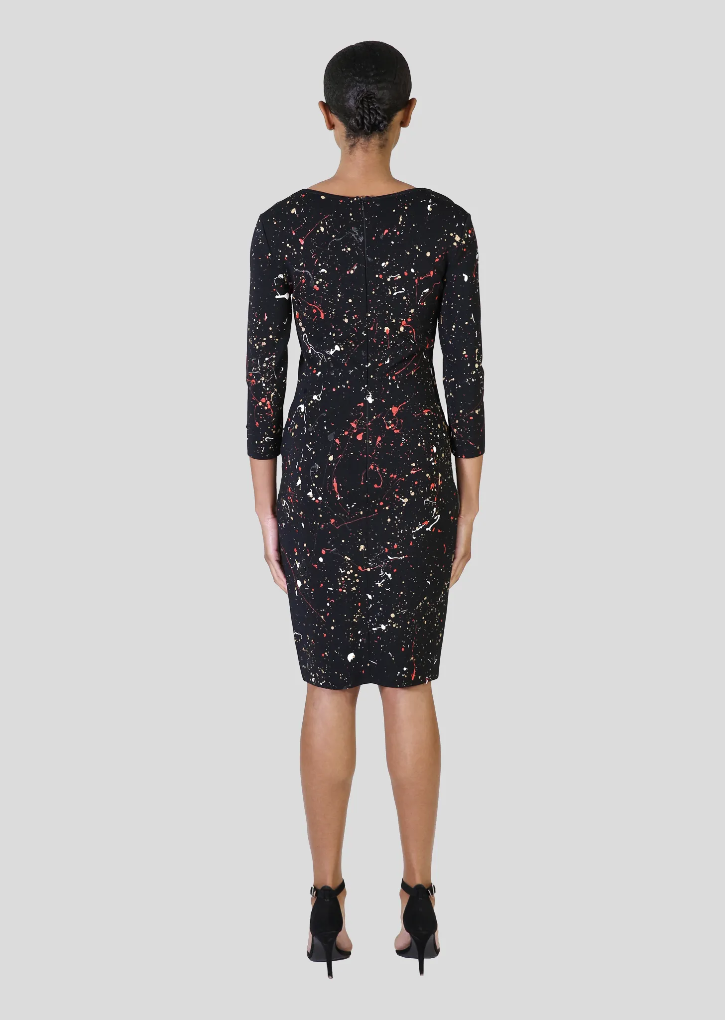 Collette - One of a Kind, Long Sleeve Paint Splatter Dress