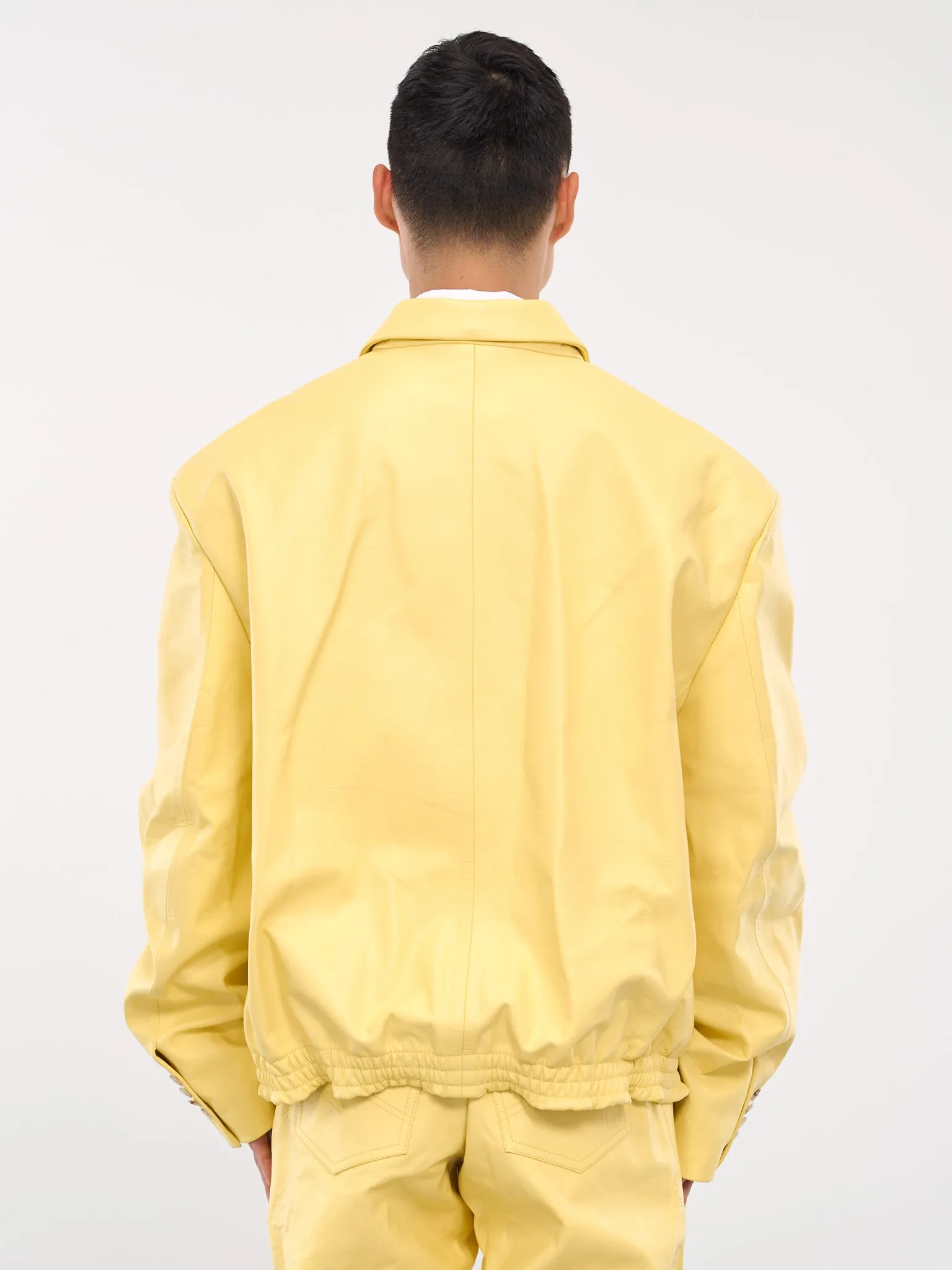 Elasticated Double-Breasted Jacket (537LP05301-YELLOW)