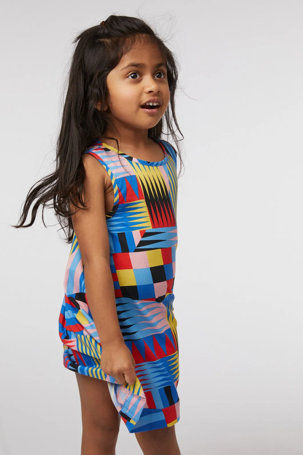 Geo Shift Kids Dress