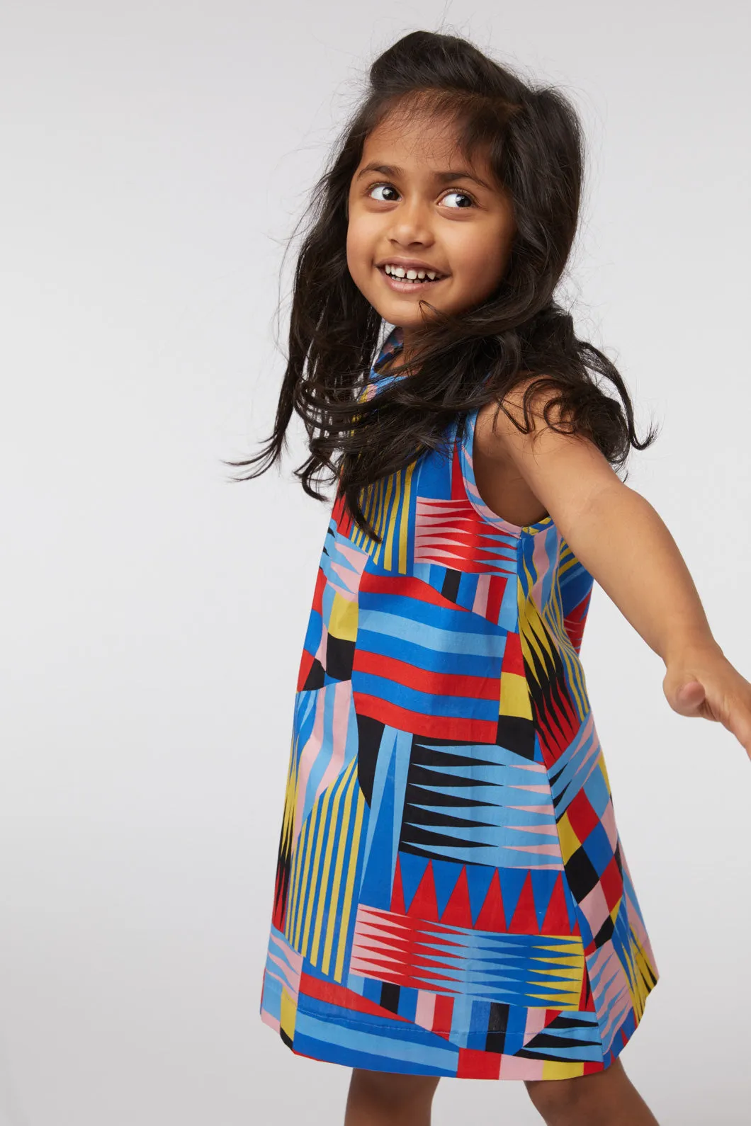 Geo Shift Kids Dress