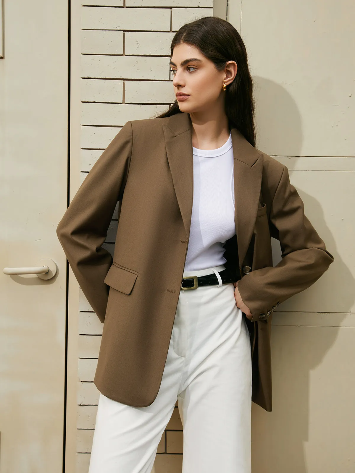 Go Slow Graceful Structured Blazer