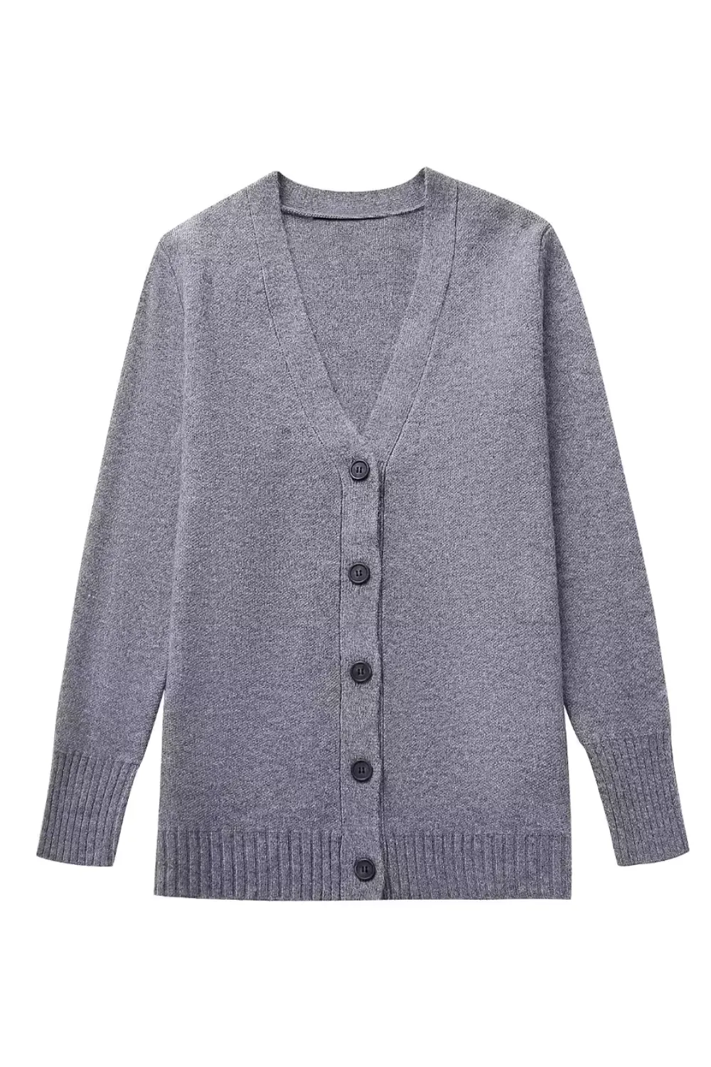 'Heather' V-Neck Casual Knitted Cardigan (2 Colors)