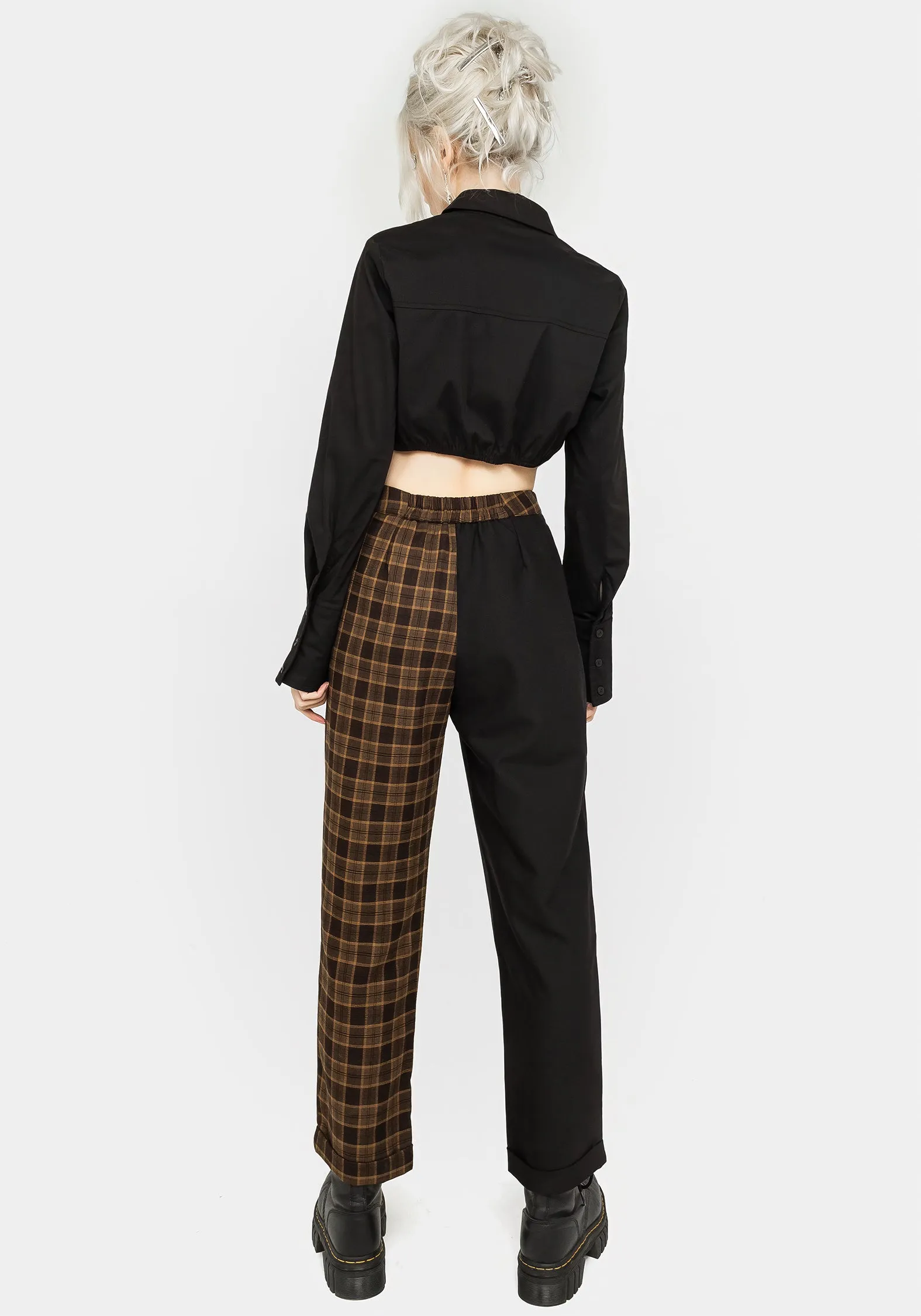 Hickory Check Tailored Trousers