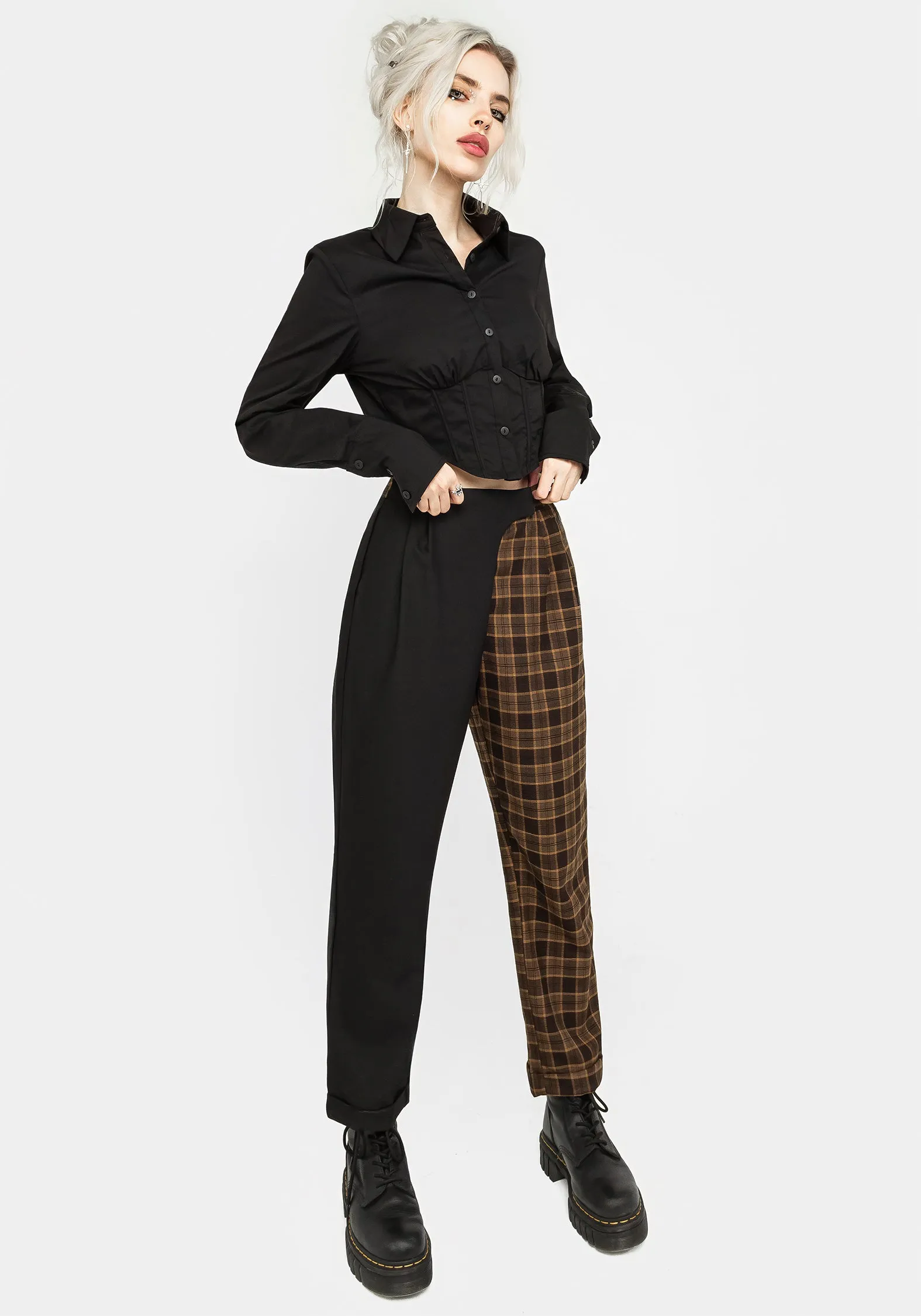 Hickory Check Tailored Trousers