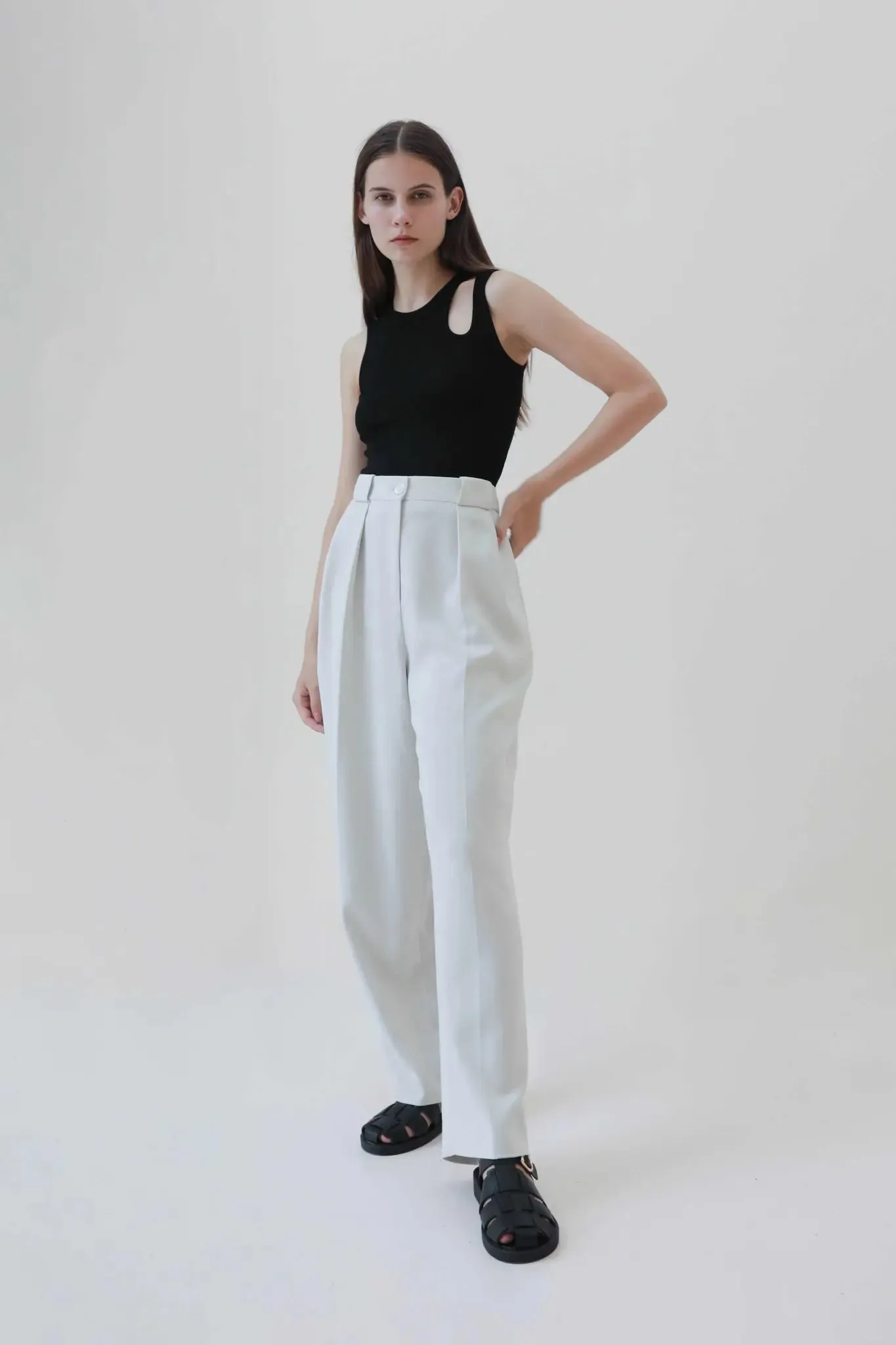 High Waisted Wide Leg Pants