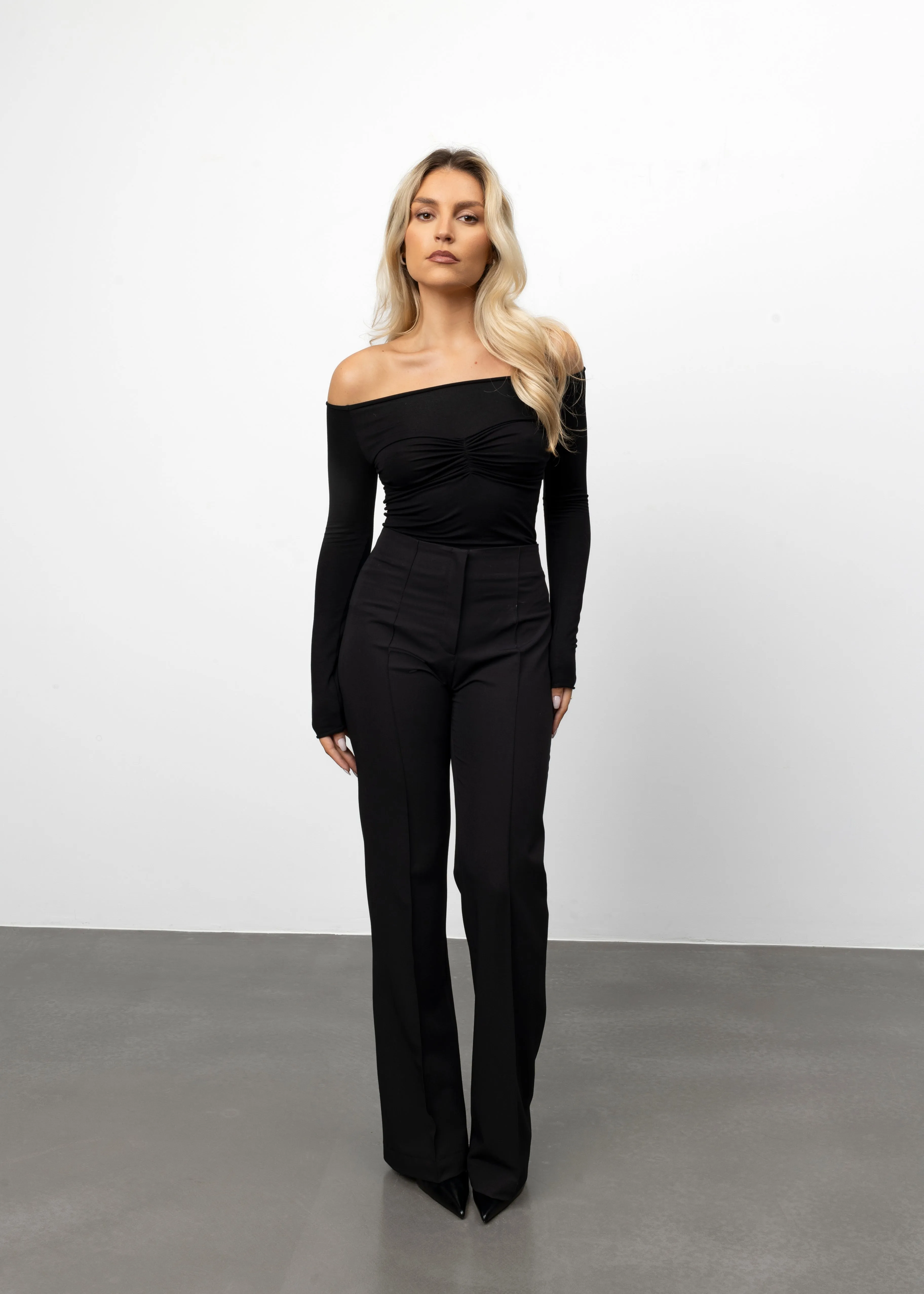 Jagger Flare Trousers - Black