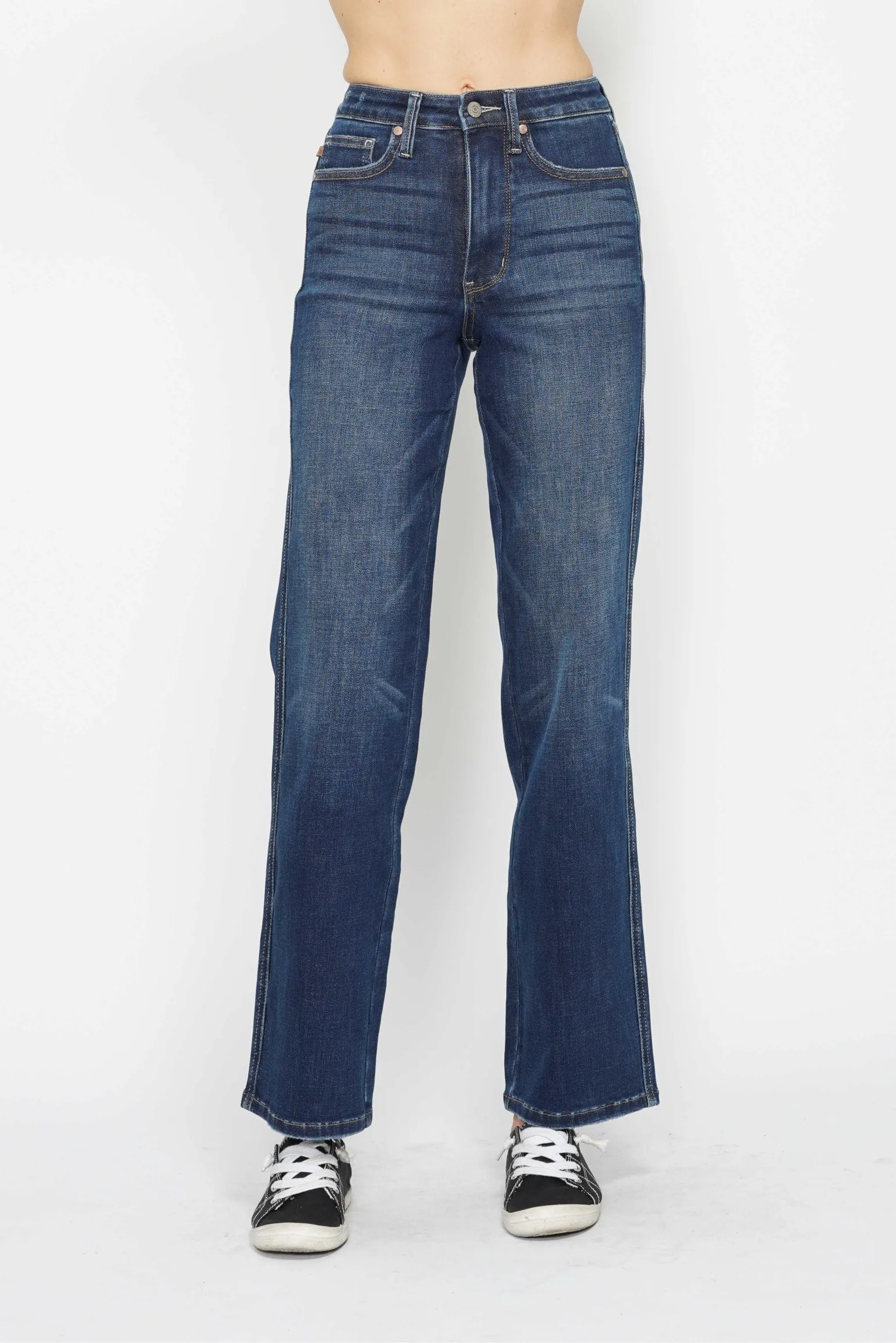 JUDY BLUE HIGH WAISTED TUMMY CONTROL STRAIGHT JEANS / STUFFOLOGY BOUTIQUE