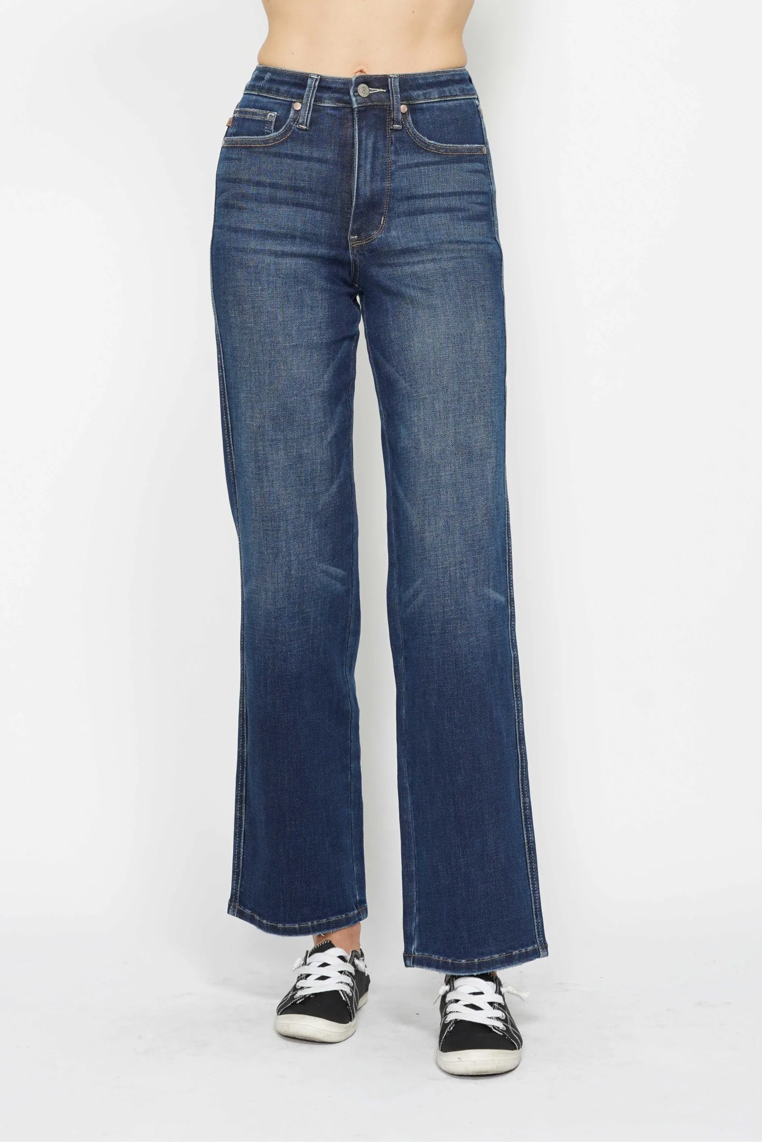 JUDY BLUE HIGH WAISTED TUMMY CONTROL STRAIGHT JEANS / STUFFOLOGY BOUTIQUE