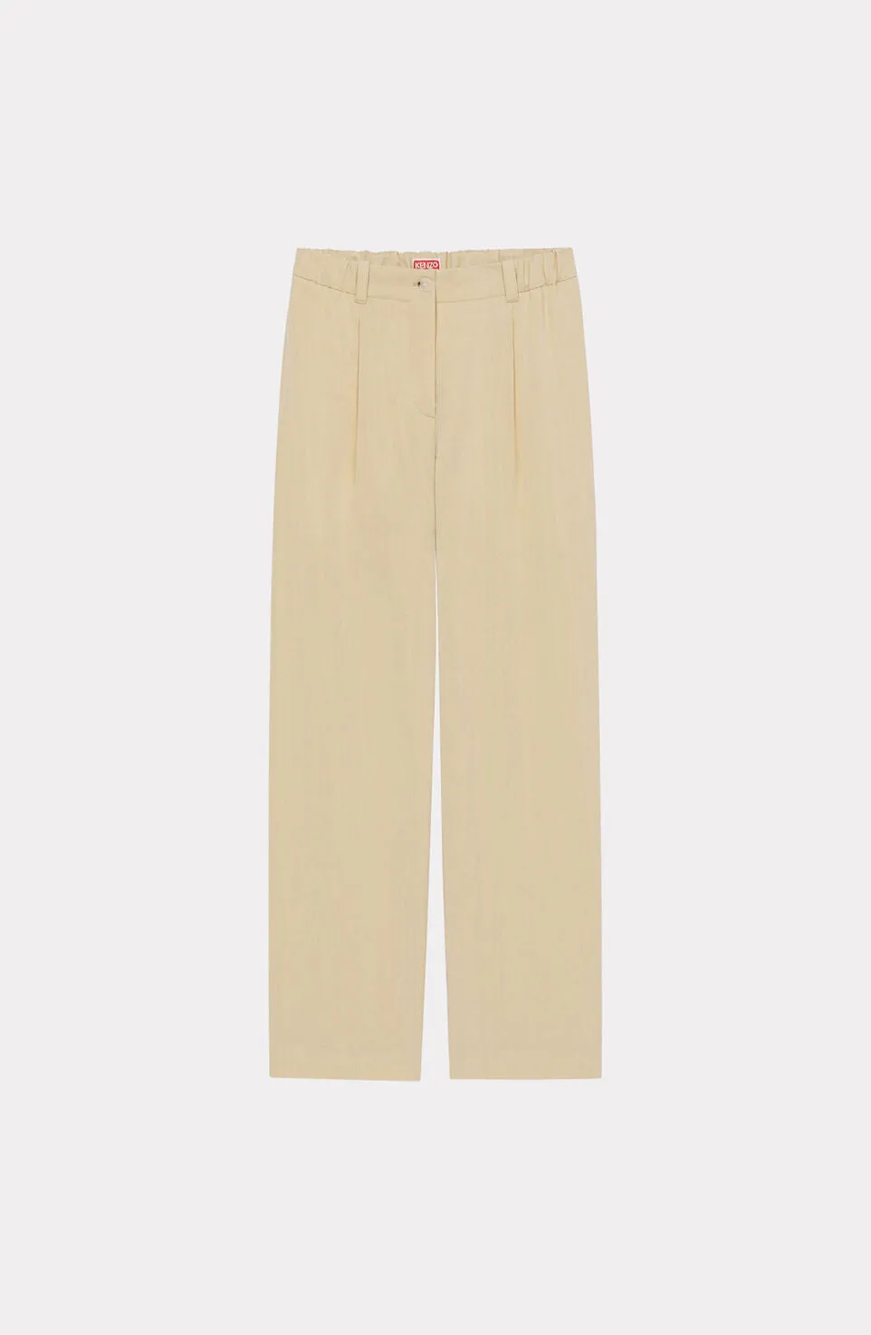 Kenzo Women Tailored Elasticated Trousers Beige