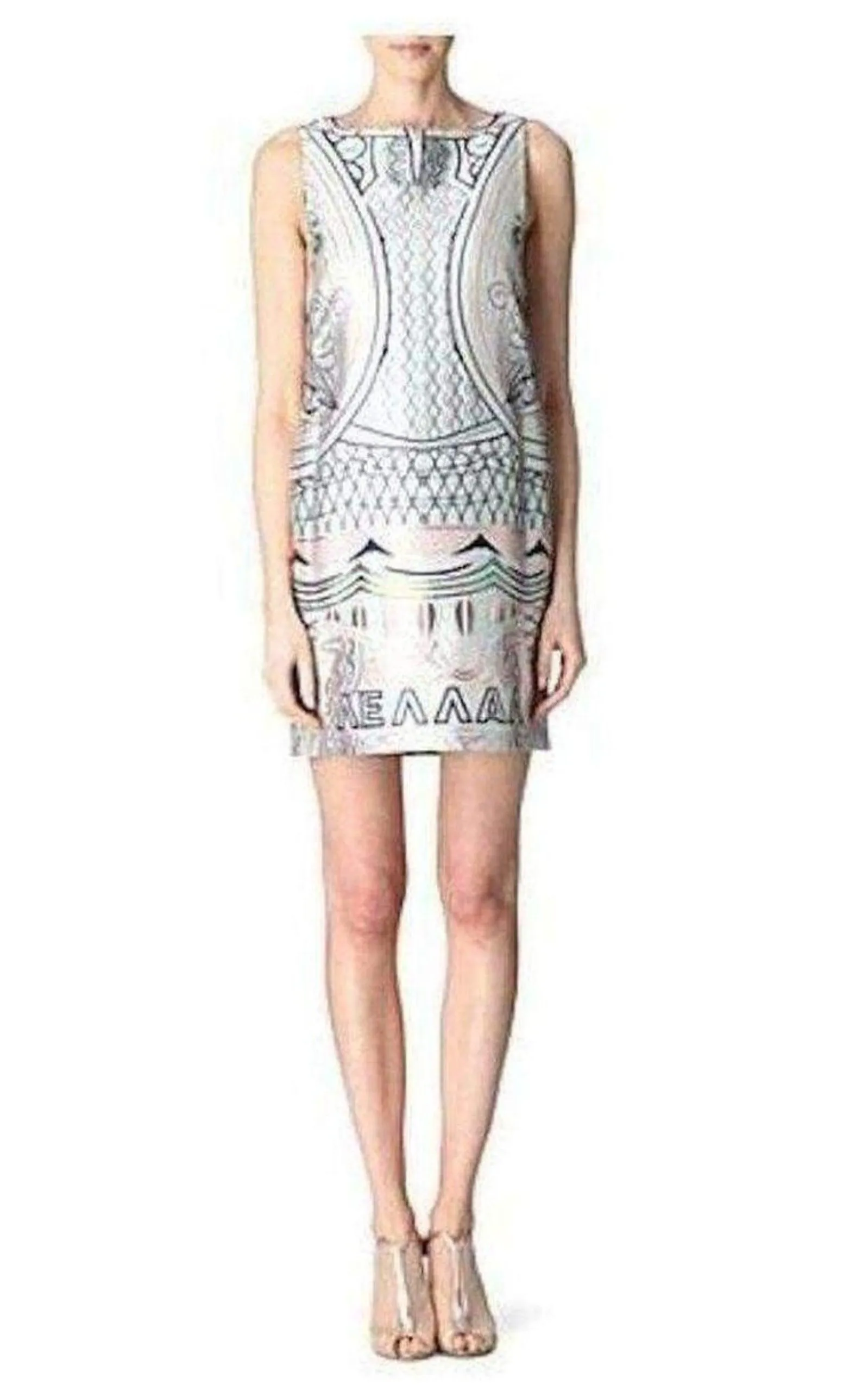 Lella Printed Jacquard Dress