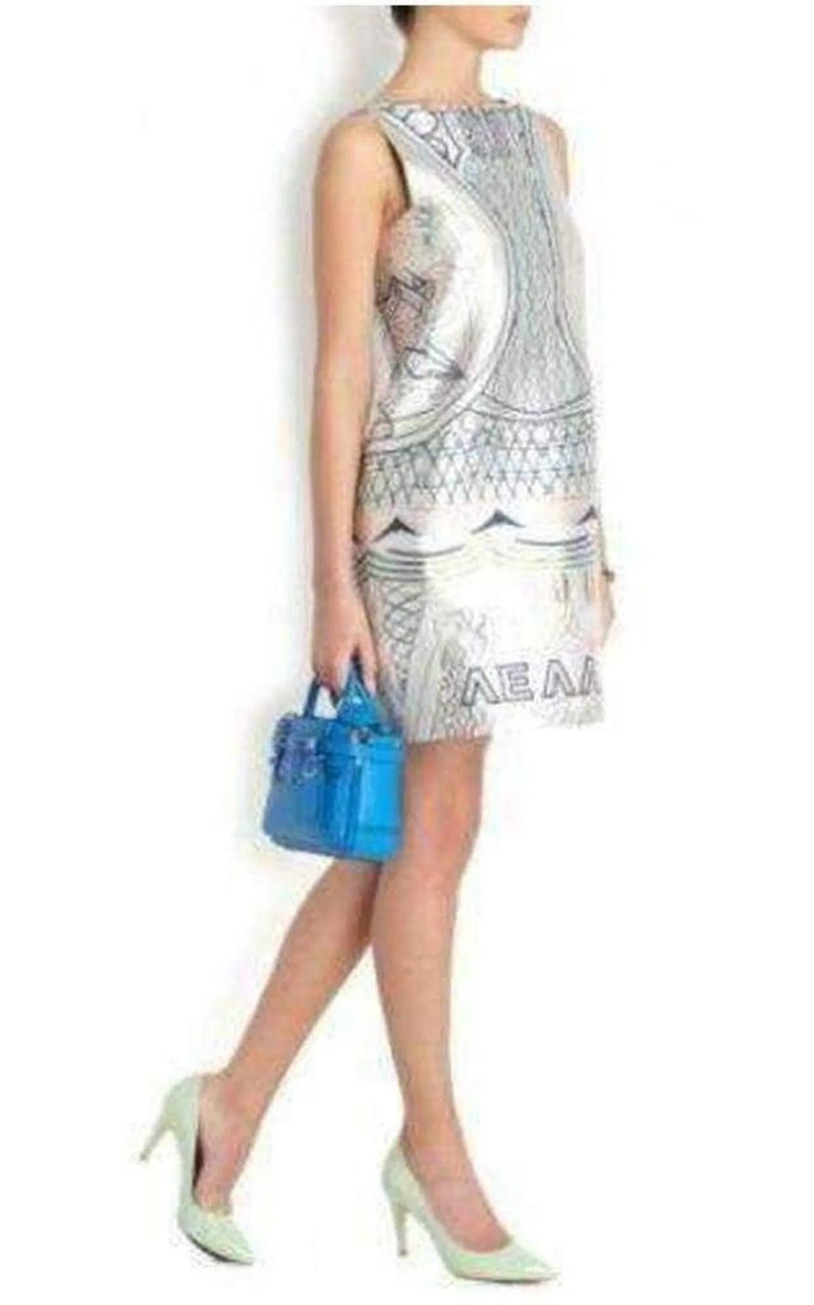 Lella Printed Jacquard Dress