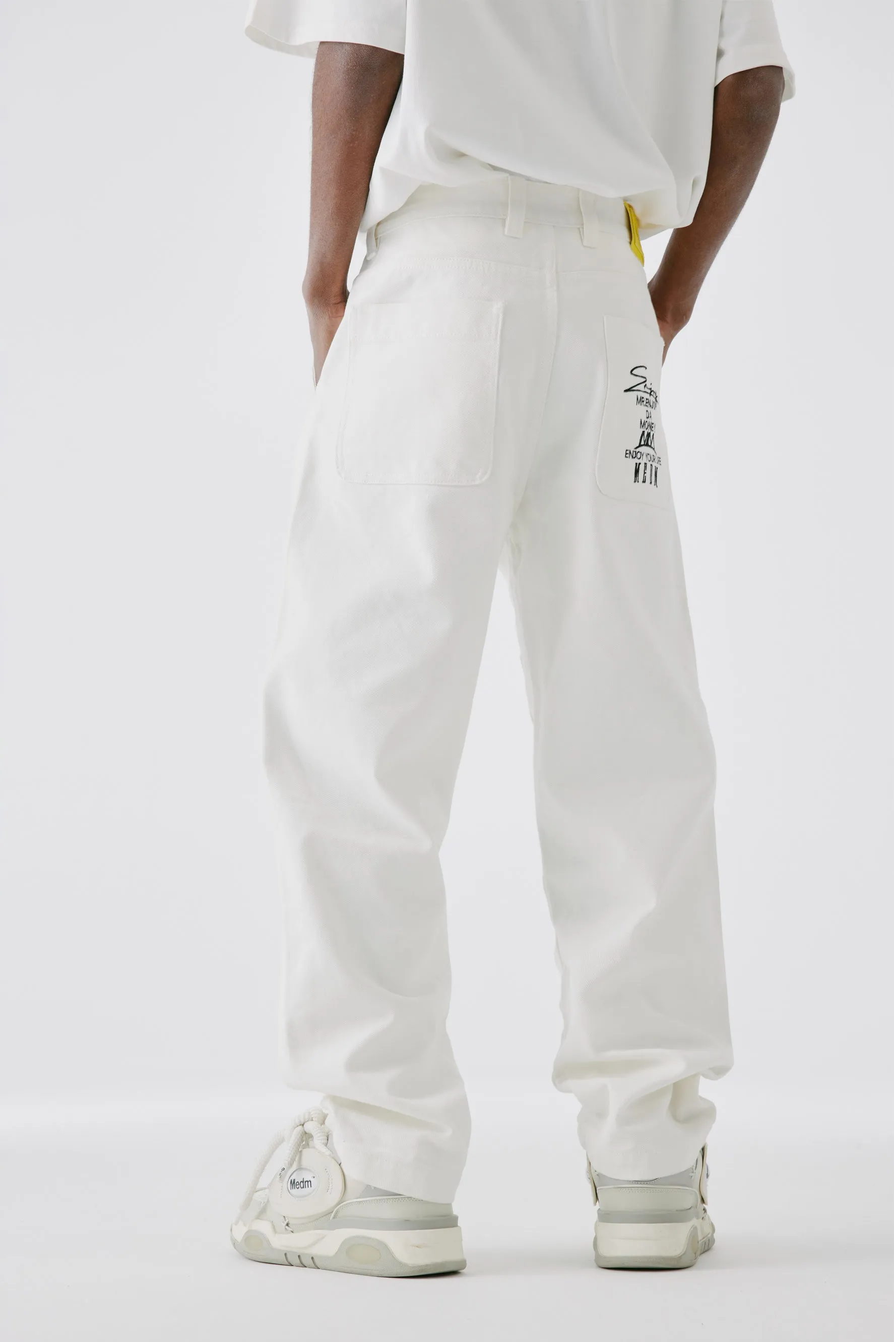 MEDM LOOSE STRAIGHT LEG PANTS