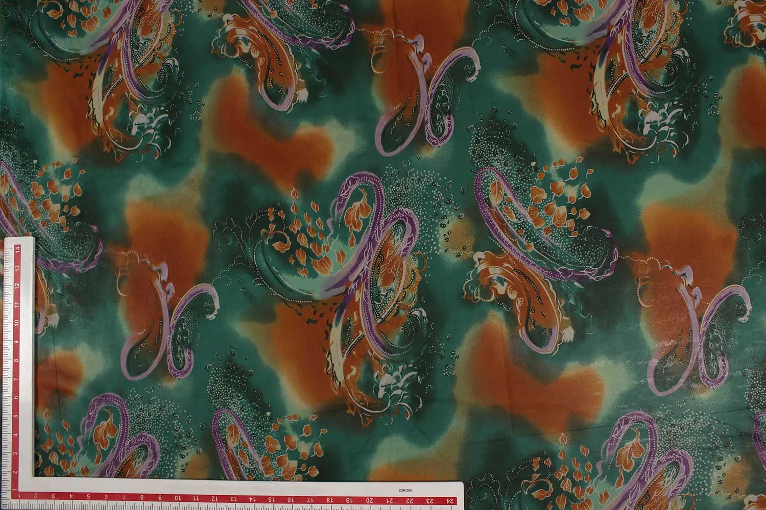 Multicolour Silk Georegtte Fabric