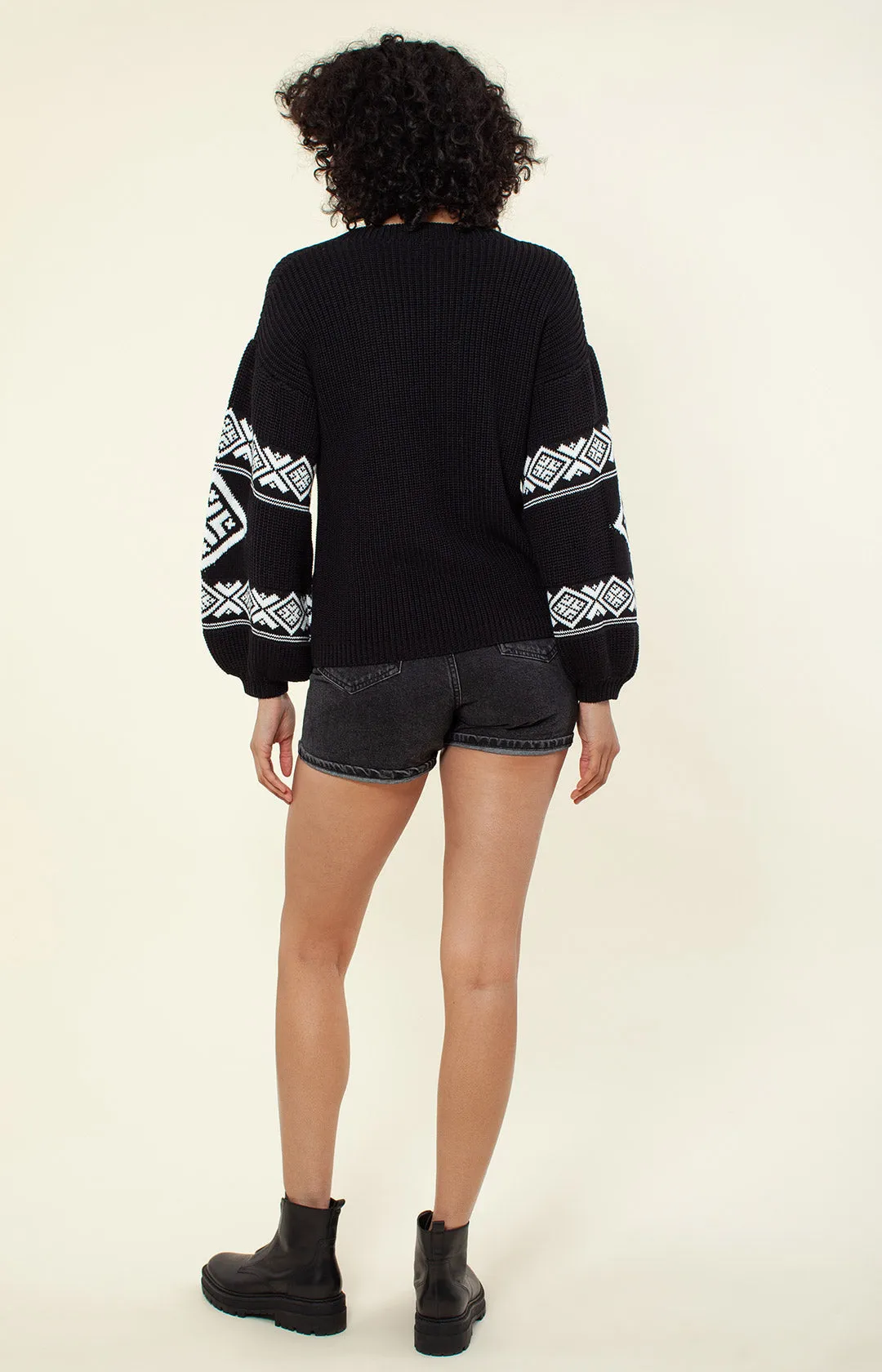 Olivia Jacquard Sweater