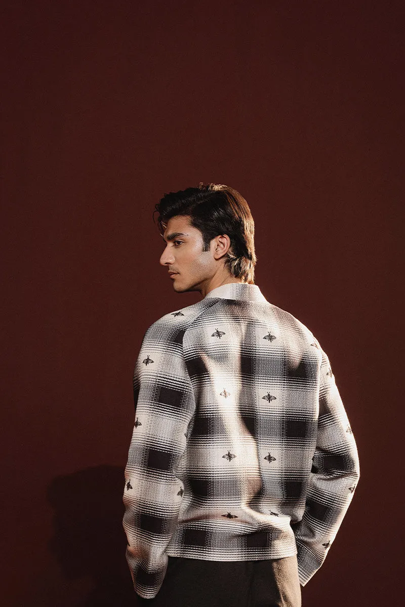 'Parwana' Hand Woven and Hand Embroidered Jacket (Men)