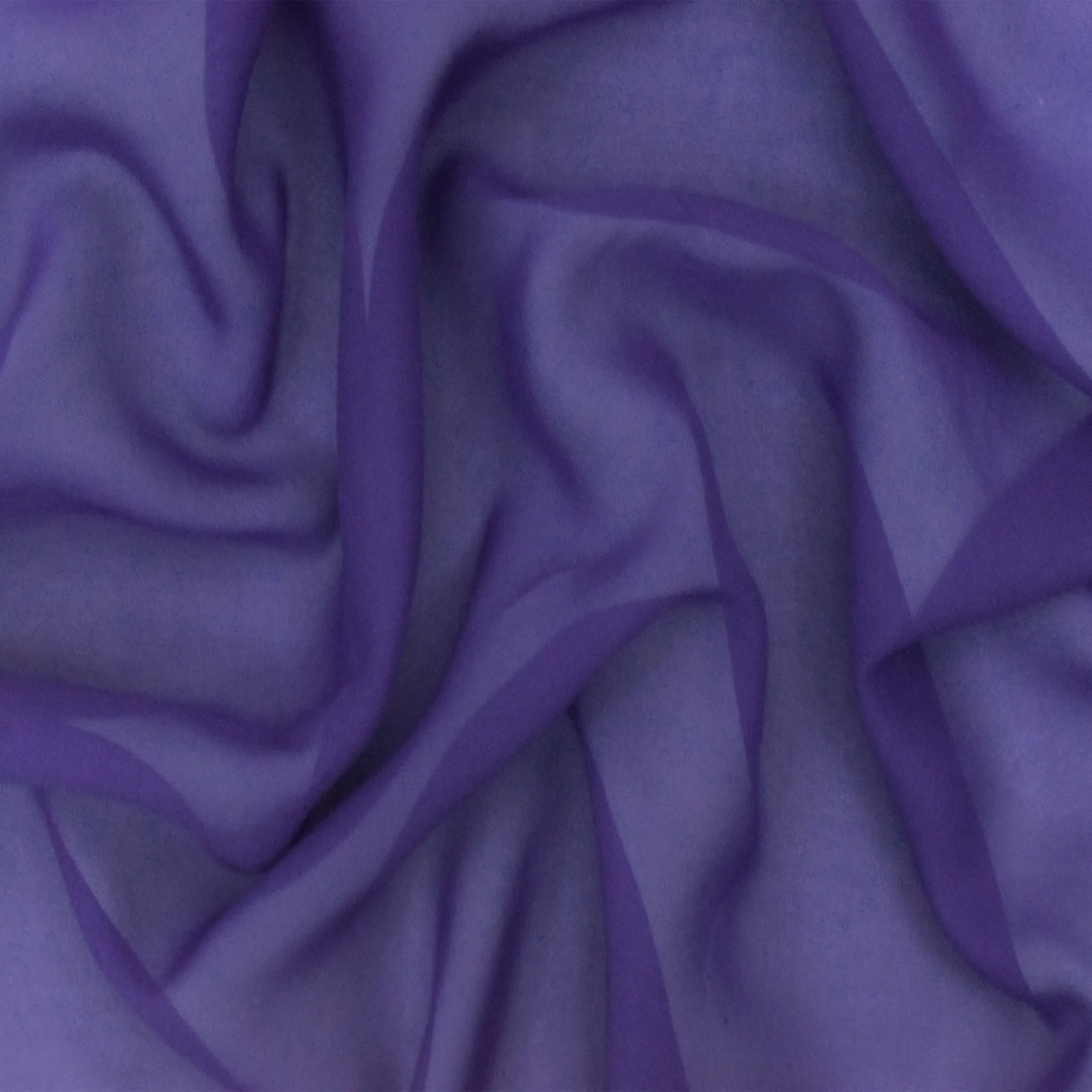 Persian Purple Solid Silk Chiffon Woven Fabric