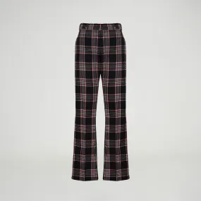 Plaid Straight Leg Pant