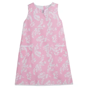 Pocket Shift Dress- Pink Havana