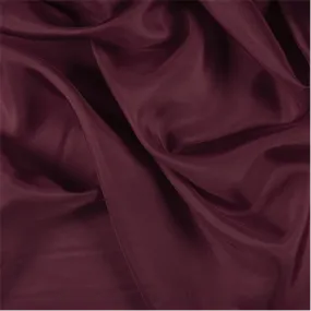 Runway Silks Dark Red Silk Crepe de Chine Fabric