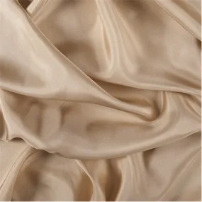 Runway Silks Golden Tan Silk Crepe de Chine Fabric