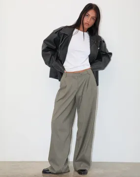 Sakira Tailored Trouser in Khaki Grey