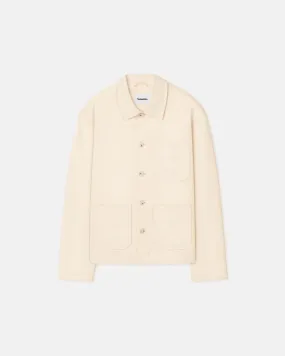 Saon - Structured Twill Jacket - Creme