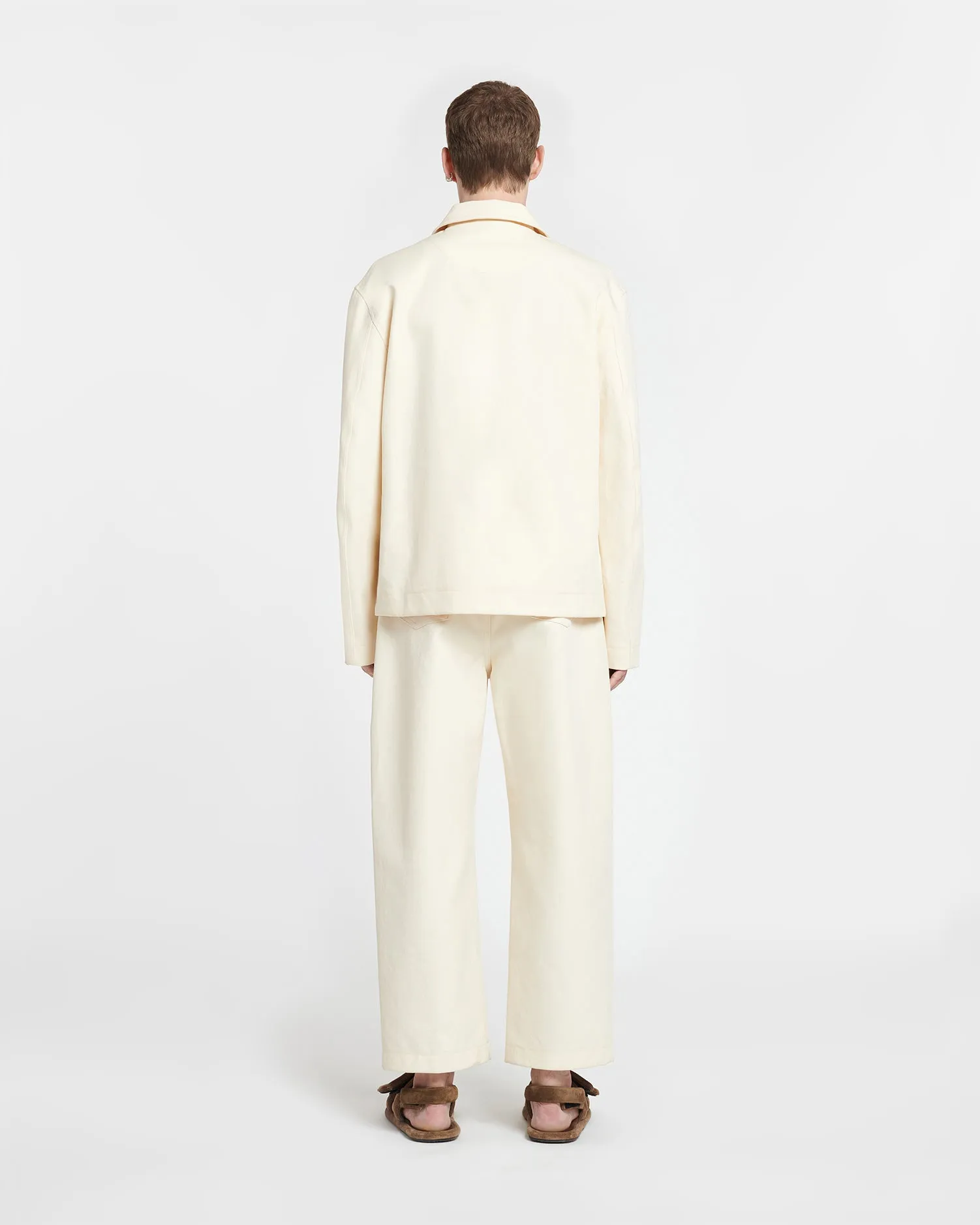 Saon - Structured Twill Jacket - Creme