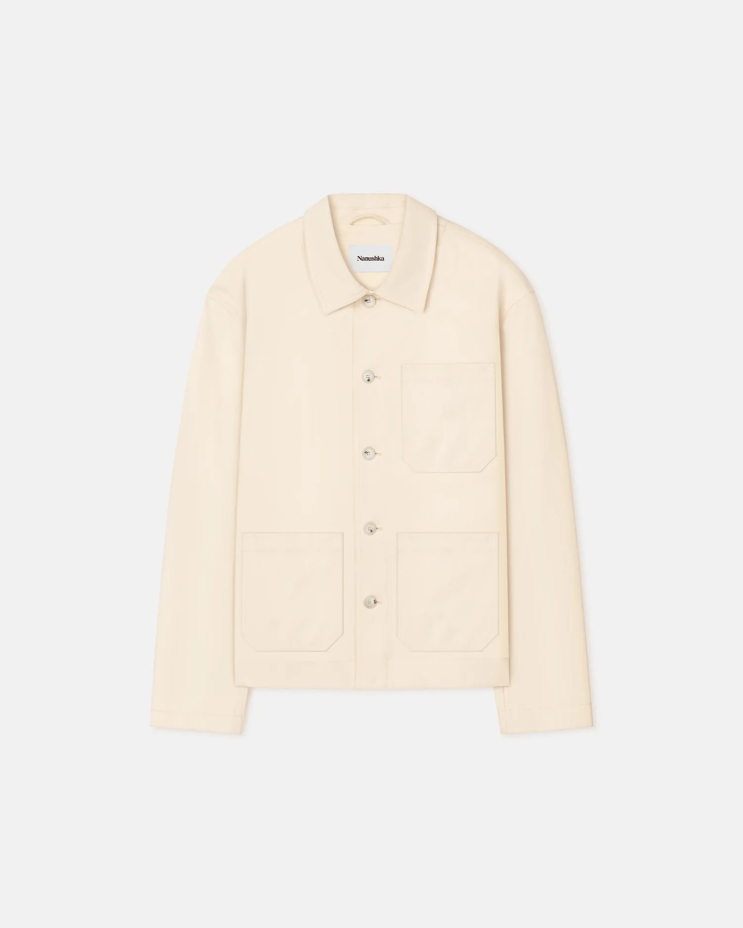 Saon - Structured Twill Jacket - Creme