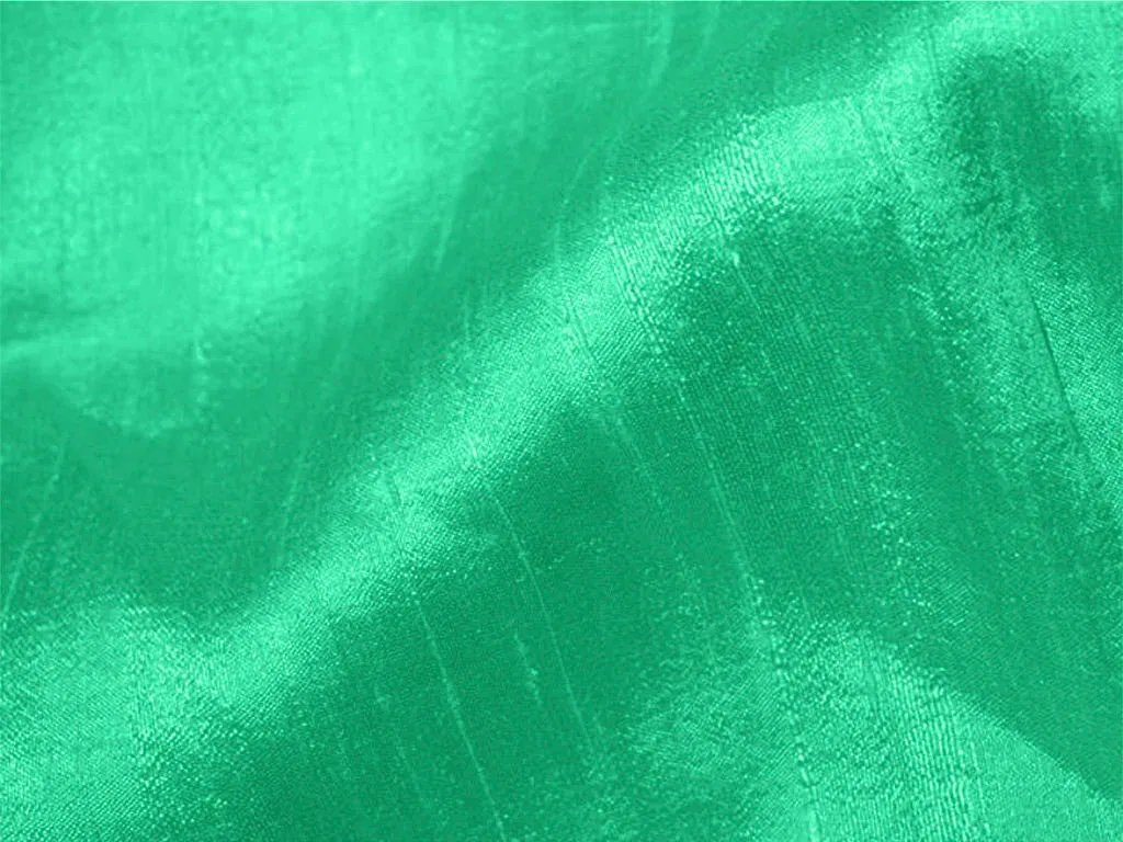 Sea Green Plain Bangalore Raw Silk Fabric