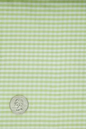 Shadow Lime Gingham Shantung 621 Fabric