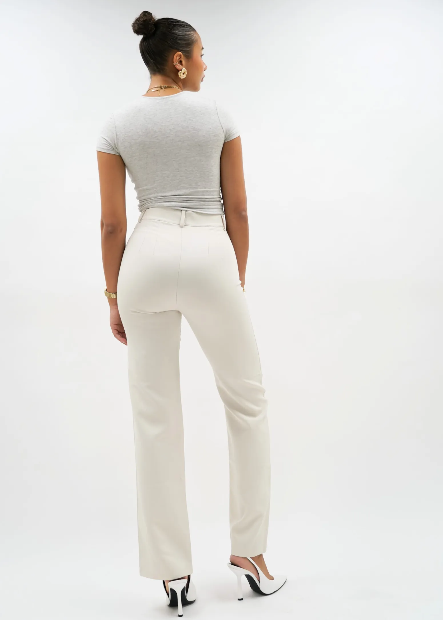 Straight leg pants classic crème (TALL)