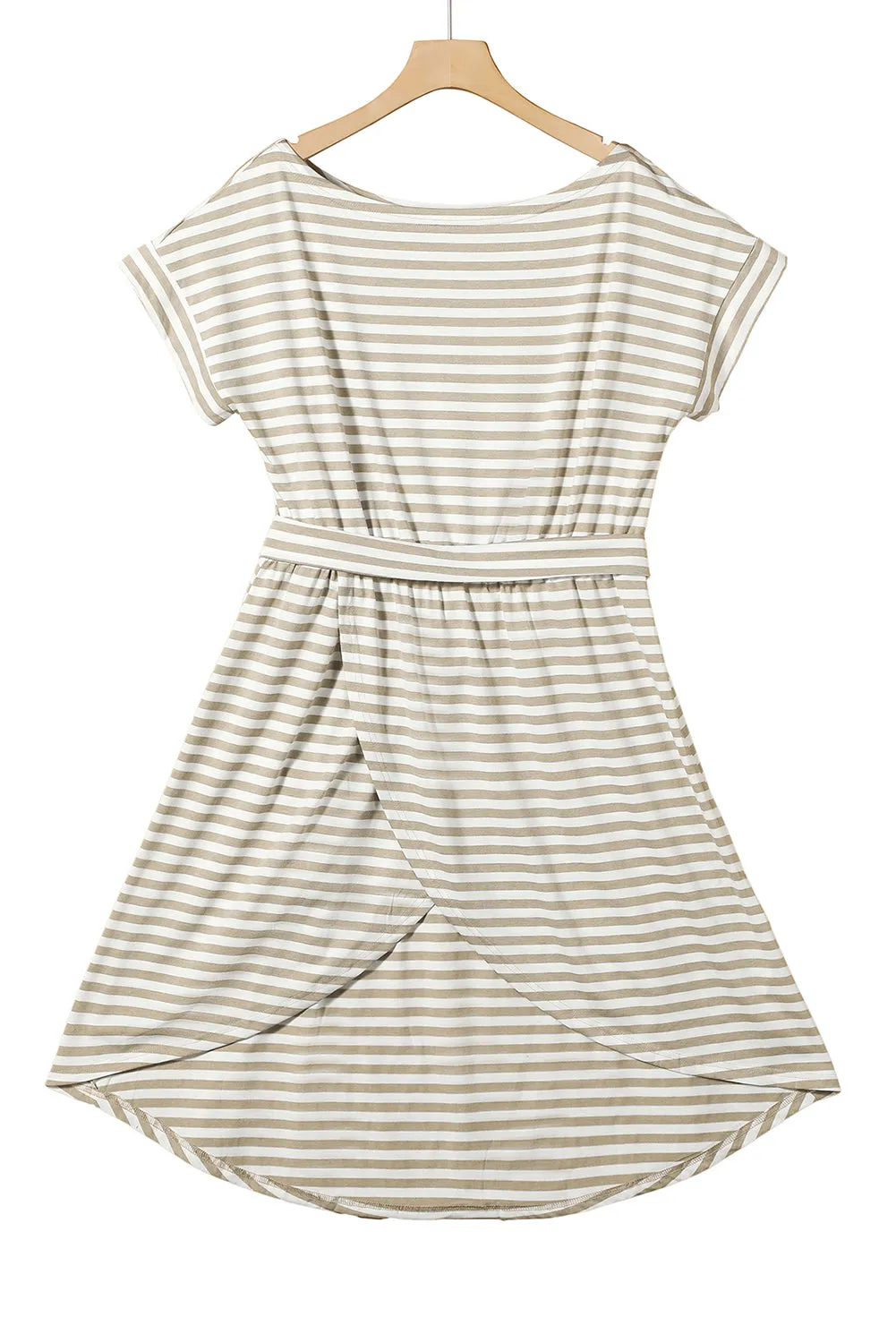 Stripe Short Sleeve T-Shirt Dress