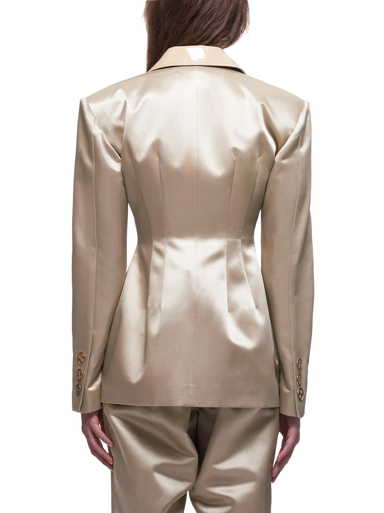 Structured Satin Jacket (RR112-BEIGE)