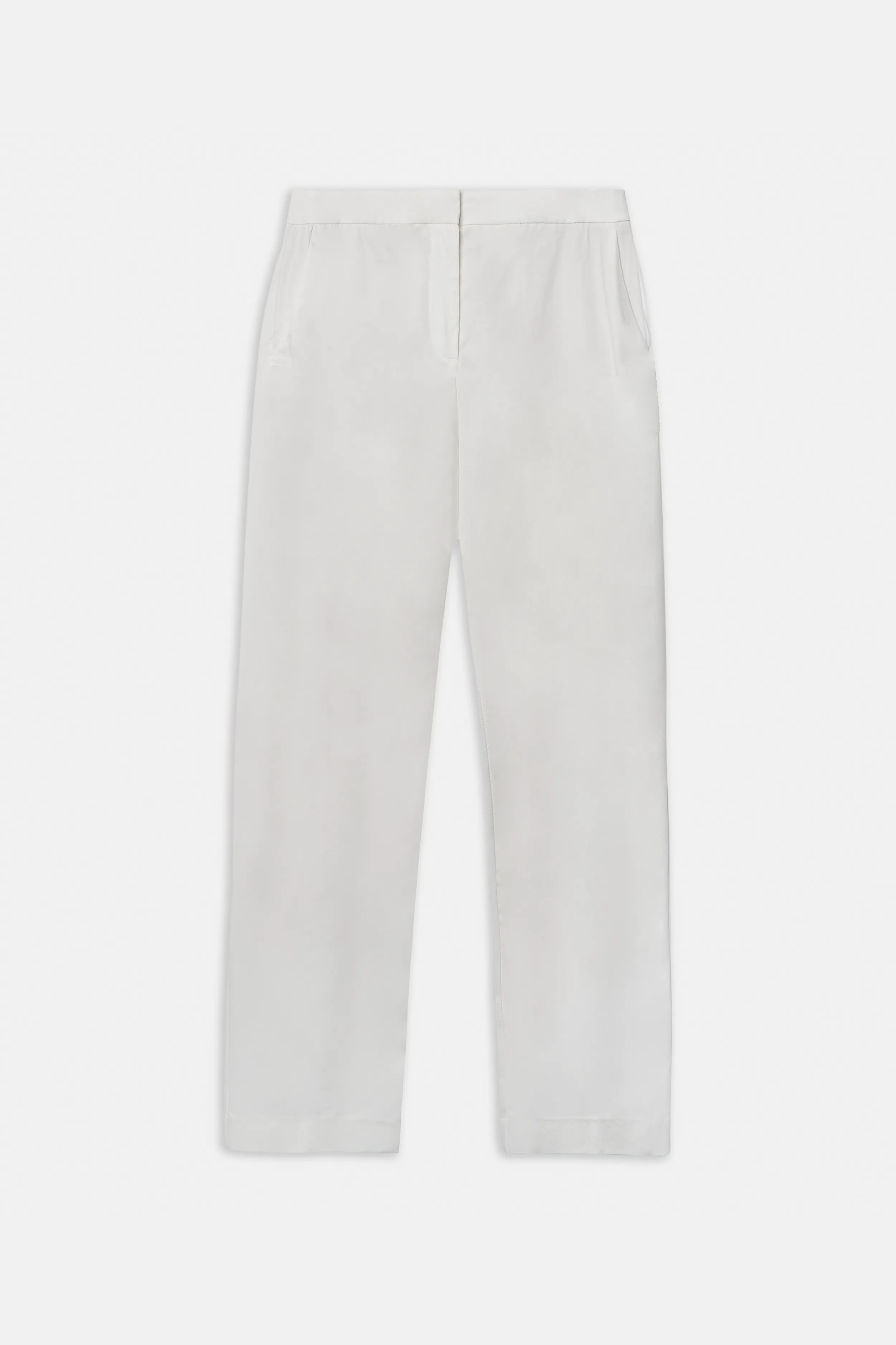 Tailored Linen Trousers - White