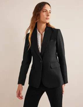 Tailored Suit Blazer-Black