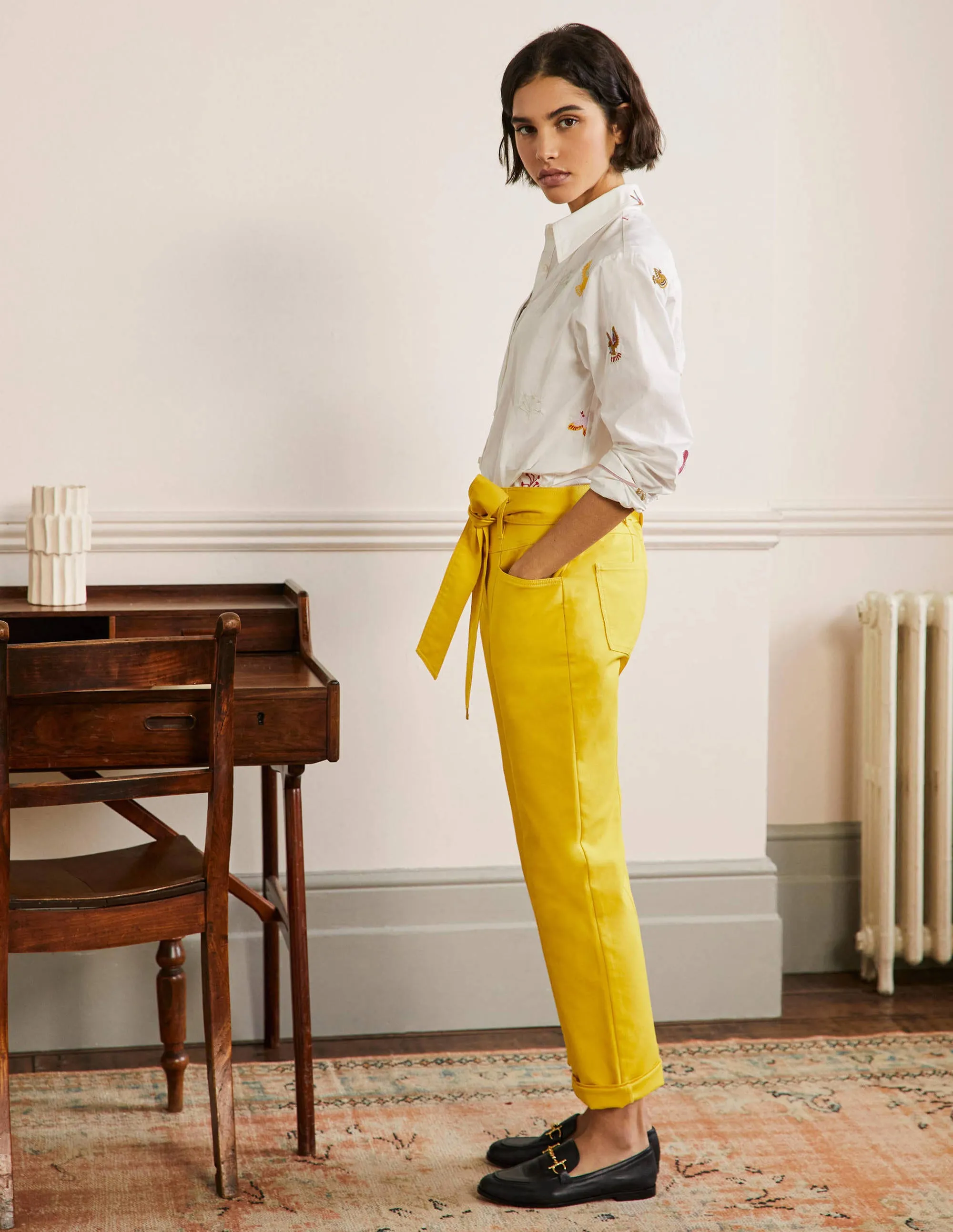 Tailored Tie Waist Trouser-Wasp