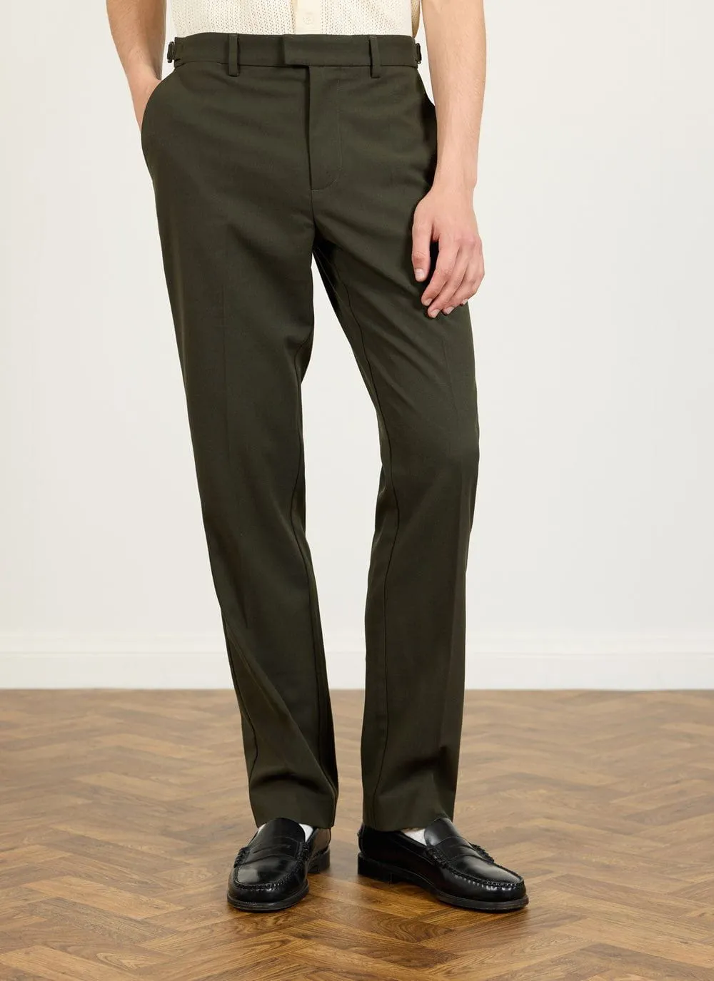 Tailored Trousers | Wool | Forest